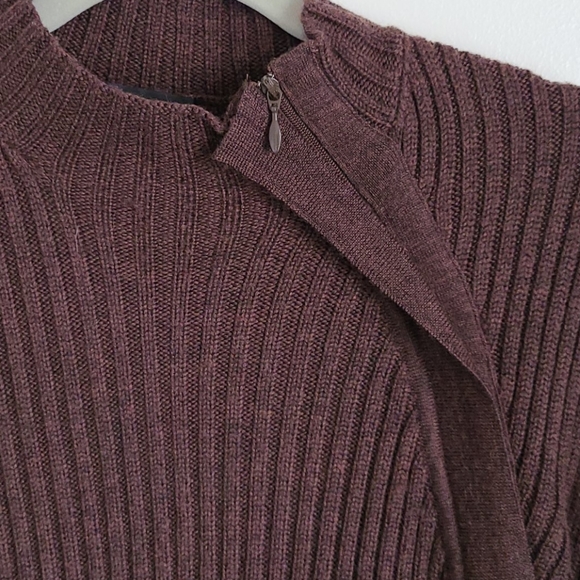 Merino Wool Mock Neck Sweater - Picture 2 of 6